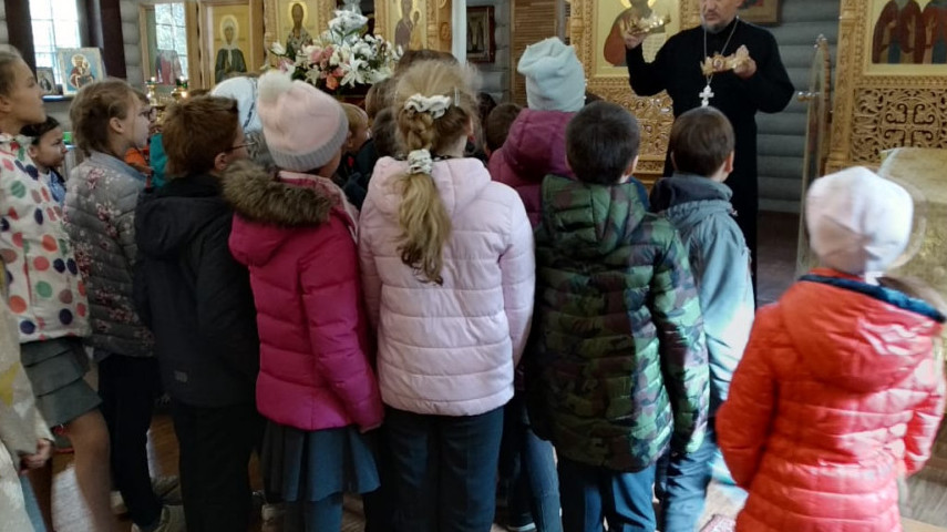Урок в ОПК в храме