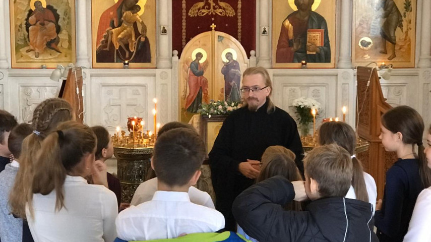 Экскурсия в храм для учеников, изучающих модуль "Основы светской этики"