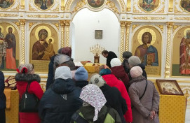 Встреча настоятеля храма сщмч.Ермогена, Патриарха Московского и всея Руси, в Южном Тушино с преподавателями и директором ГБОУ Школа №1286.