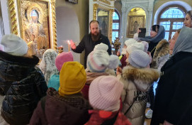 В гостях у батюшки.
